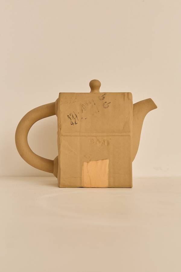 Clay Teapot Sculpture