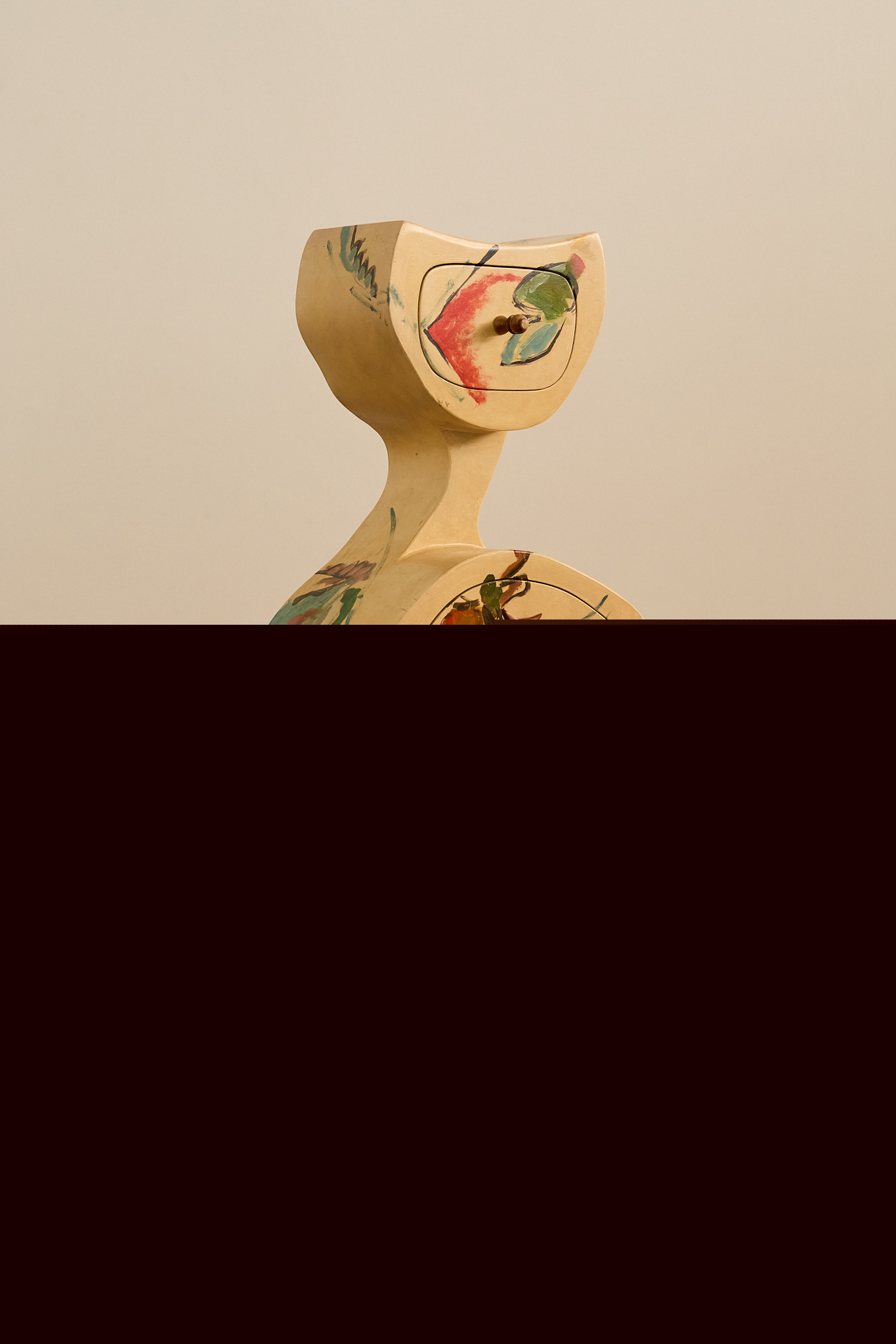 Sculptural Painted Chest of Drawers