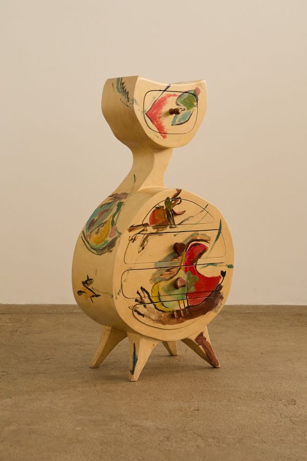 Sculptural Painted Chest of Drawers